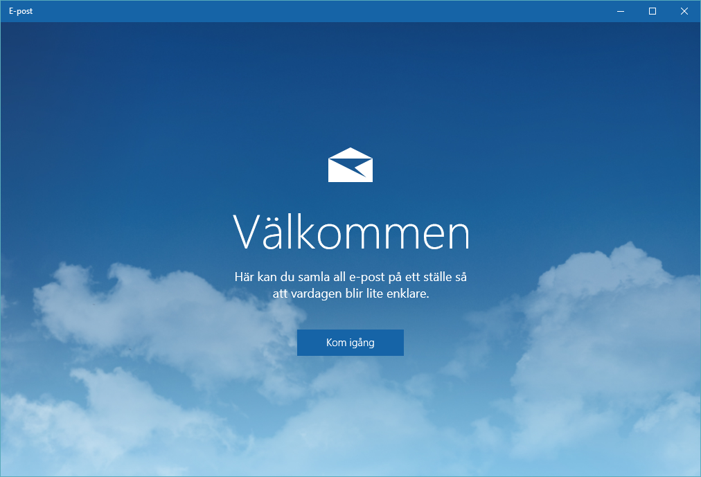 Epost i Windows 10 applikationen Support Wikinggruppen